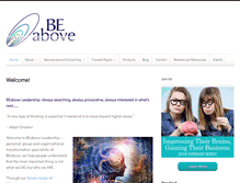Tablet Screenshot of beaboveleadership.com